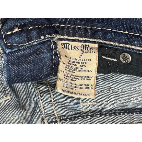 Miss Me JP4656S Skinny beaded flap pocket jean 27 (A19) - Picture 6 of 7